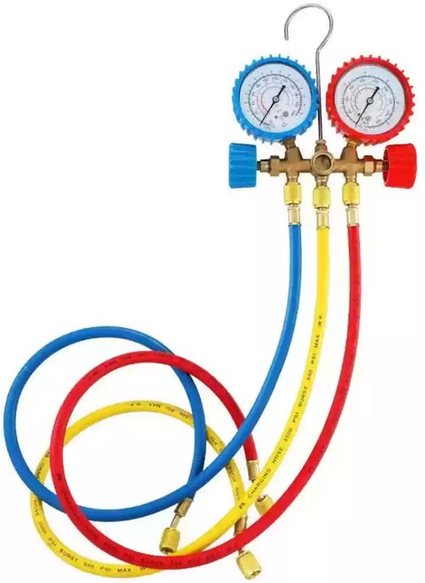 Manifold Gauge Set with Hose and Hook for R12, R22