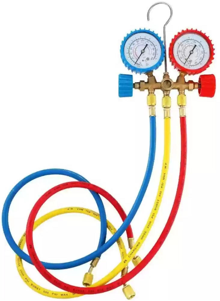 Generic - Manifold Gauge Set with Hose and Hook for R12, R22 - Image 1