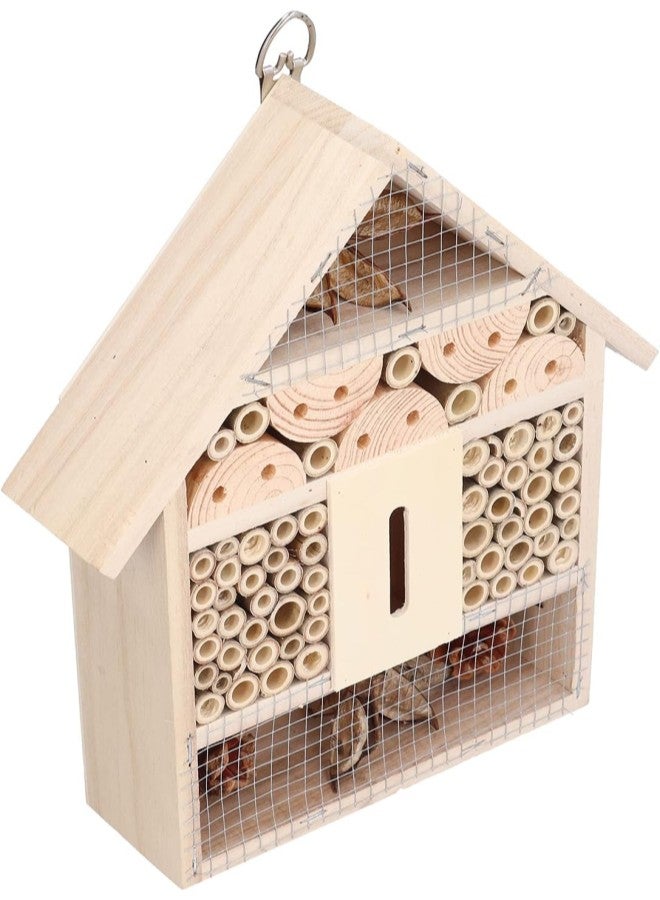 klarako Insect House Hanging Wooden Bamboo Insect Hotel for Bees Butterflies for Backyard Outdoor Garden  - Image 3