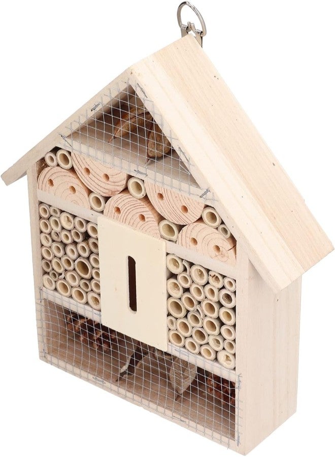 klarako Insect House Hanging Wooden Bamboo Insect Hotel for Bees Butterflies for Backyard Outdoor Garden  - Image 4