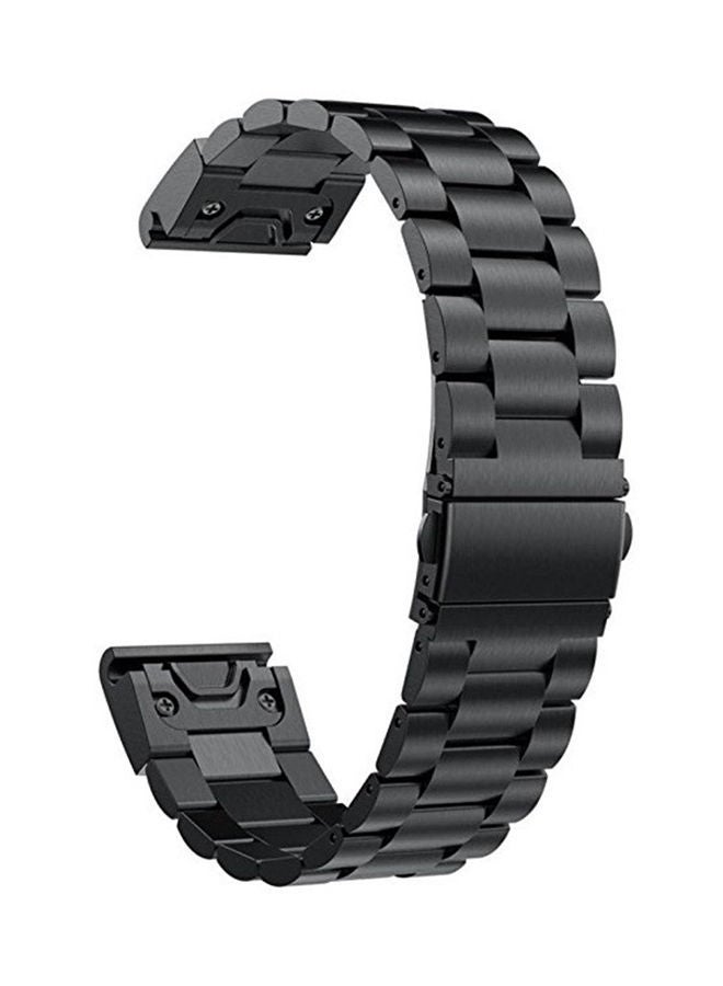 NIBEMINENT Replacement Smart Watch Band For Garmin Fenix 5 Black - Image 1
