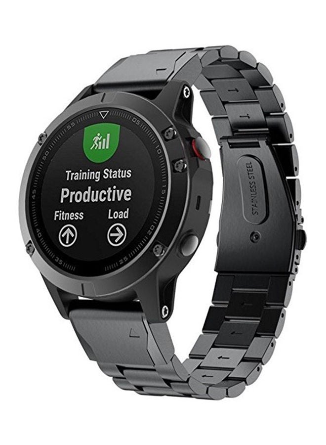 NIBEMINENT Replacement Smart Watch Band For Garmin Fenix 5 Black - Image 4