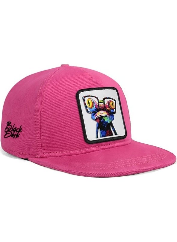 Black Börk Blackbörk V1 Hip Hop Kids Chameleon - 1bs Code Logo Unisex Pink Child Hat (Cap)  - Image 1