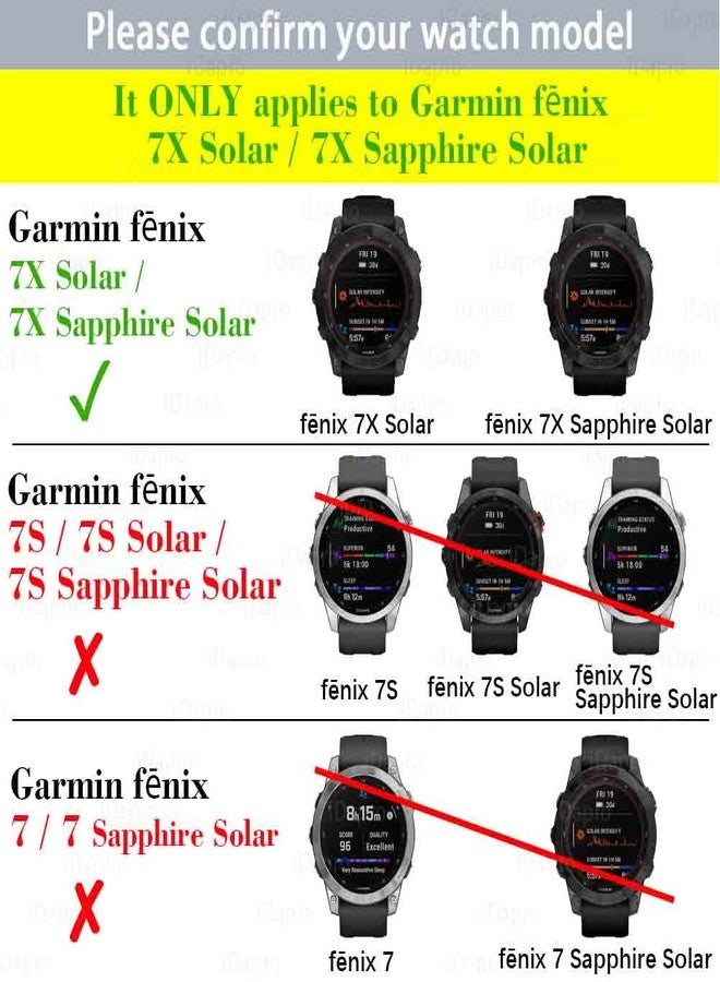 iDaPro [4+4 Pack] Screen Protector for Garmin Fenix 7X /7X Pro Solar/Sapphire Solar Smartwatch with Silicone Anti-dust Plugs, 9H Tempered Glass Protection Kit in Reusable Storage Case, Anti-Scratch, Bubble-Free - Image 2