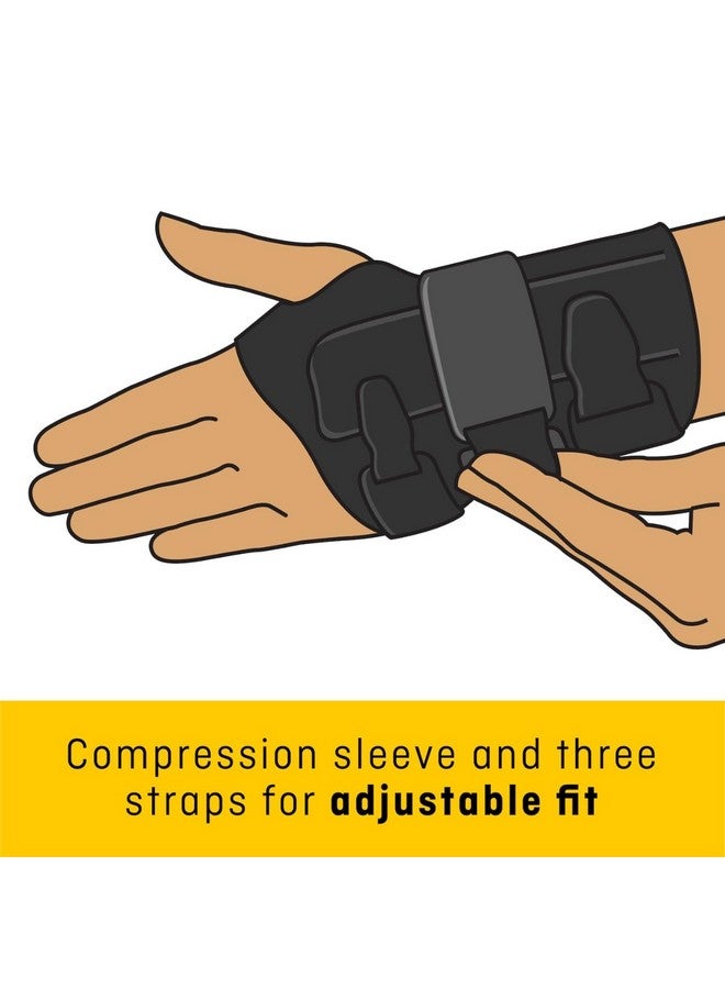 FUTURO Compression Stabilizing Wrist Brace, Right Hand, Small/Medium Size, Provides Support to Injured Wrists, Easy-to-Use Design, Three Straps Provide a Customizable Fit (48400ENR) - Image 4