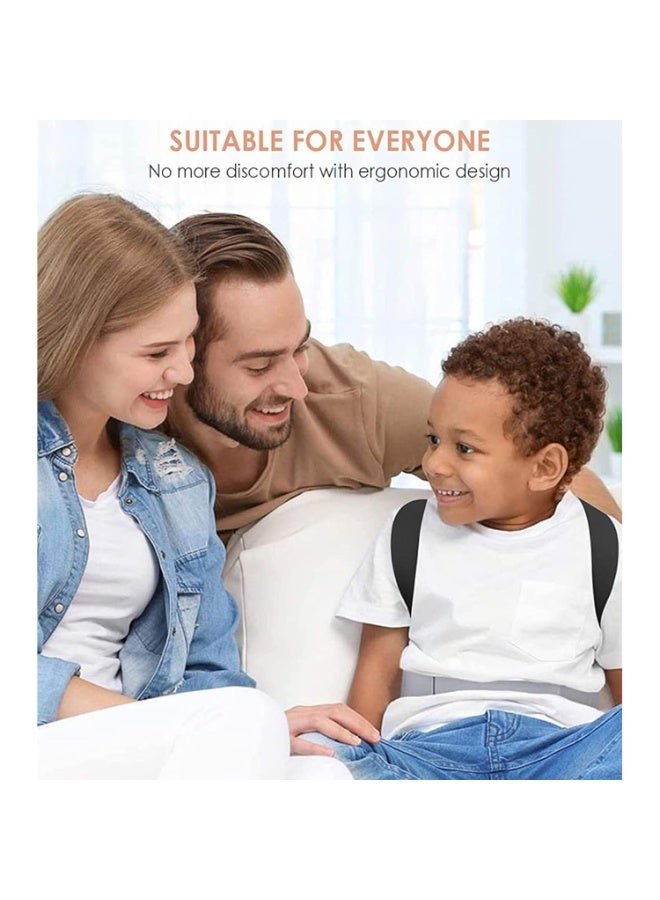 Bukela Back Support Brace, 2 Pieces Adjustable Upper Back Brace Back Straightener, Corset Spine Support Belt for Women Men for Upper Spine Back Neck Shoulder Clavicle Relief, Black (M) - Image 5