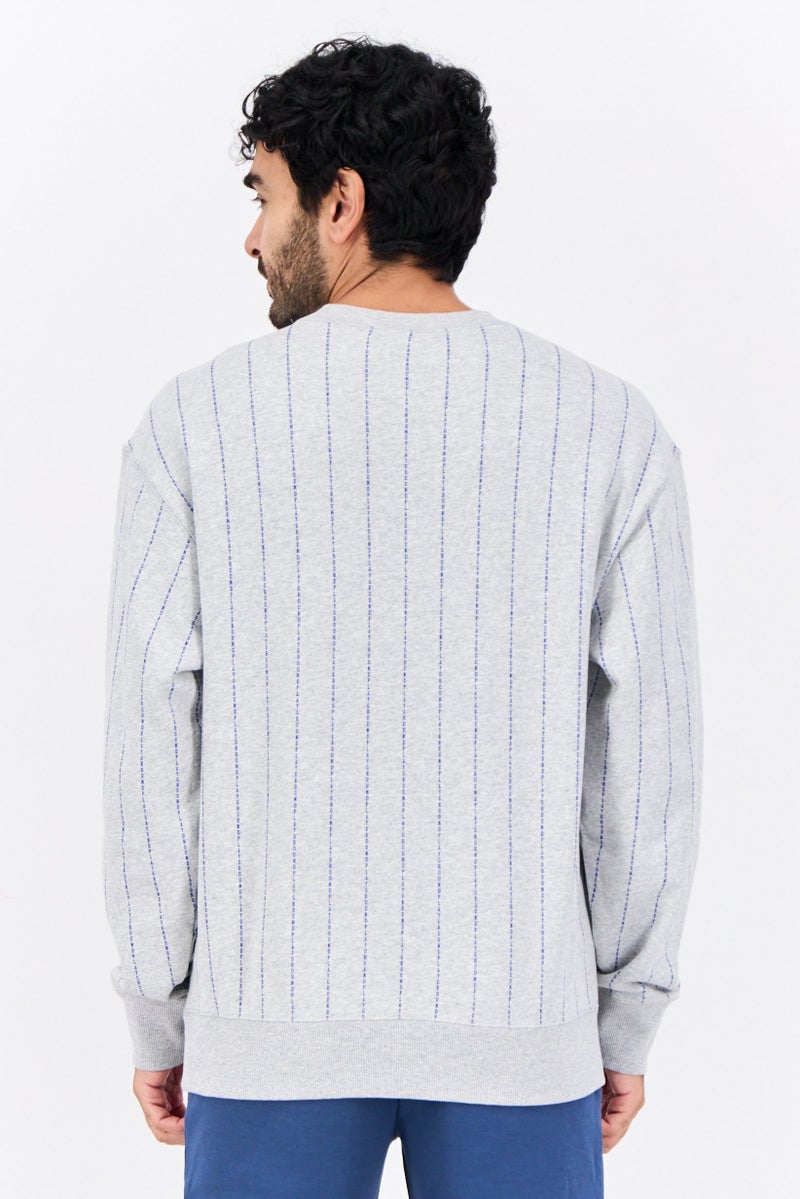 Puma x Select Men Sportswear Fit Long Sleeves Outdoor Sweatshirts, Heather Grey - Image 3