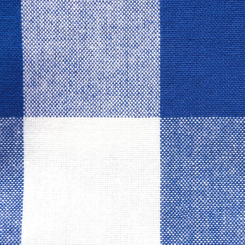 Set of 6 Cotton Buffalo Check Cloth Table Napkin for Everyday PlaceSettings, Farmhouse Decor, Family Dinners, BBQ's, and Holidays ( Size : 17X17 Inch | ( 43 CM Square ) |Set of 6 Colour : BLUE And WHITE) - Image 3