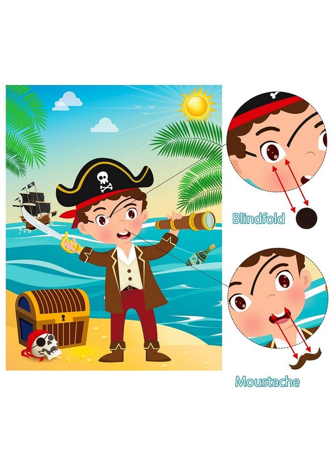 Pirate Stickers Party Games For Kids Pin The Eye Patch And Mustache On The Pirates Poster Birthday Party Favors Pin Game Include Blindfold Sticker Caribbean Pirate Party Supplies Decoration - pzsku/ZD3A1386005A64C5FA11AZ/45/_/1734347981/295eb3c3-bed2-4479-b506-6338d9132578