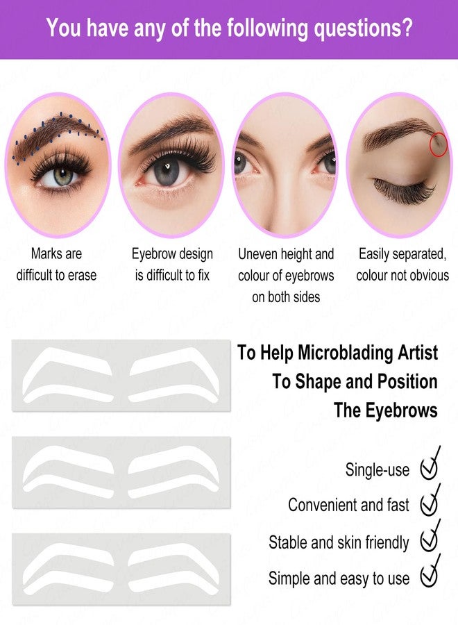Guapa Versatile Eyebrow Tint Stencil Kit – Multiple Shape Options for Flawless, Customizable Brow Tinting - Image 2