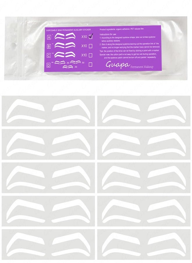 Guapa Versatile Eyebrow Tint Stencil Kit – Multiple Shape Options for Flawless, Customizable Brow Tinting - Image 1