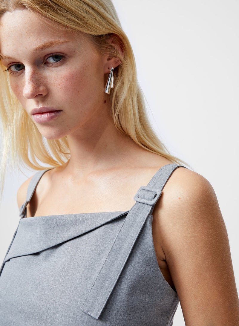 French Connection Franklin Ruched Strappy Buckle Top  - Image 4