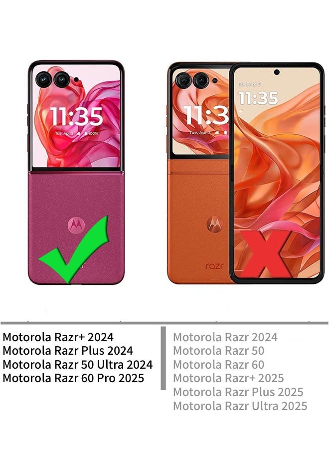 SJet Motorola Razr 50 Ultra/60 Pro Case Hard PC Back Cover for Moto Razr Plus 2024/Rzar Pro 2025 (Clear) - Image 2