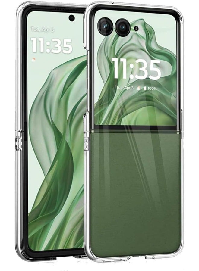 SJet Motorola Razr 50 Ultra/60 Pro Case Hard PC Back Cover for Moto Razr Plus 2024/Rzar Pro 2025 (Clear) - Image 1