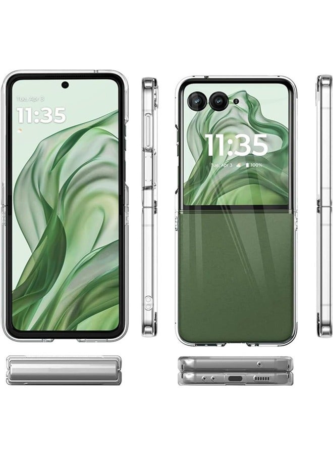 SJet Motorola Razr 50 Ultra/60 Pro Case Hard PC Back Cover for Moto Razr Plus 2024/Rzar Pro 2025 (Clear) - Image 4