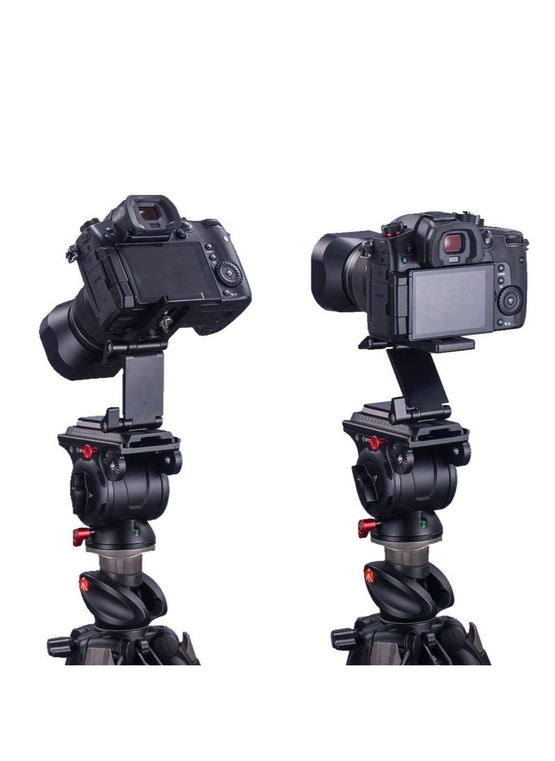 Captaintech - Universal Flex Tilt Head Z Mount Bracket, Tripod Head Quick Release Plate Mounting for Monopod Slider Rail Cage Rig Stabilizer Gimbal for DSLR Camera for Canon, for Nikon, for Sony, for Panasonic - Image 1