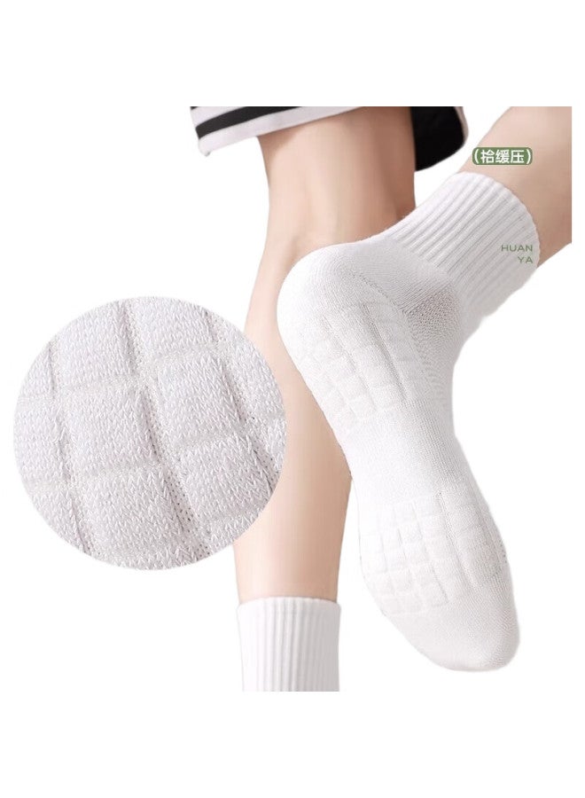 Picking up socks Xiao Ji Men'S Mid-Calf Socks, Spring And Autumn Season, Antibacterial, Odor-Resistant, Sports Terry Bottom, Non-Slip, Long And Short Tube Men'S Socks - Image 1