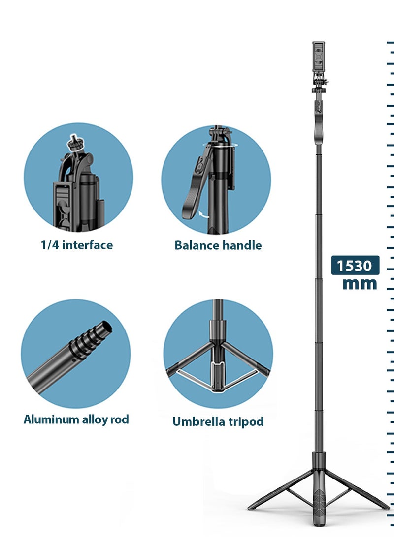 LEOKOR Selfie Stick Tripod,360° Rotation Phone Stabilizer Holder with Wireless Remote,Lightweight and Portable Cell Phone Holder,Compatible with iOS,Android,Perfect for Video Recording,Selfies  - Image 5