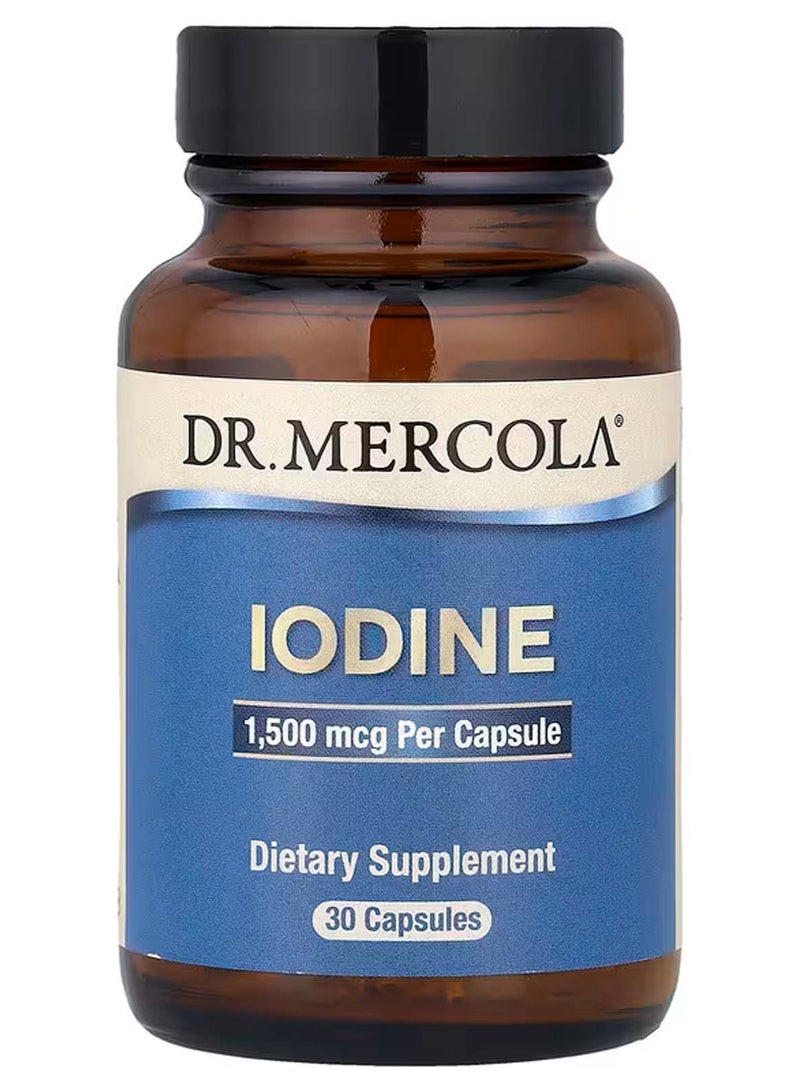 دكتور ميركولا مكمل غذائي اليود ، 1،500 مكجم ، 30 كبسولة - Image 1