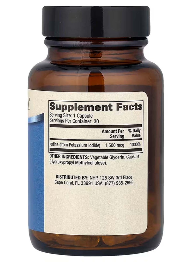 دكتور ميركولا مكمل غذائي اليود ، 1،500 مكجم ، 30 كبسولة - Image 2