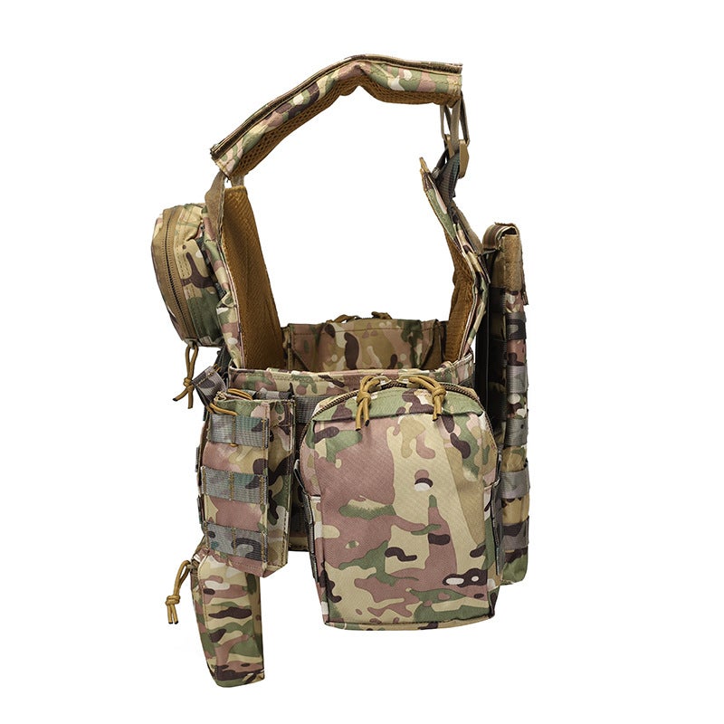 Camouflage Multi-Functional Tactical Vest Waterproof Oxford Outdoor Vest for Men and Women - Image 3