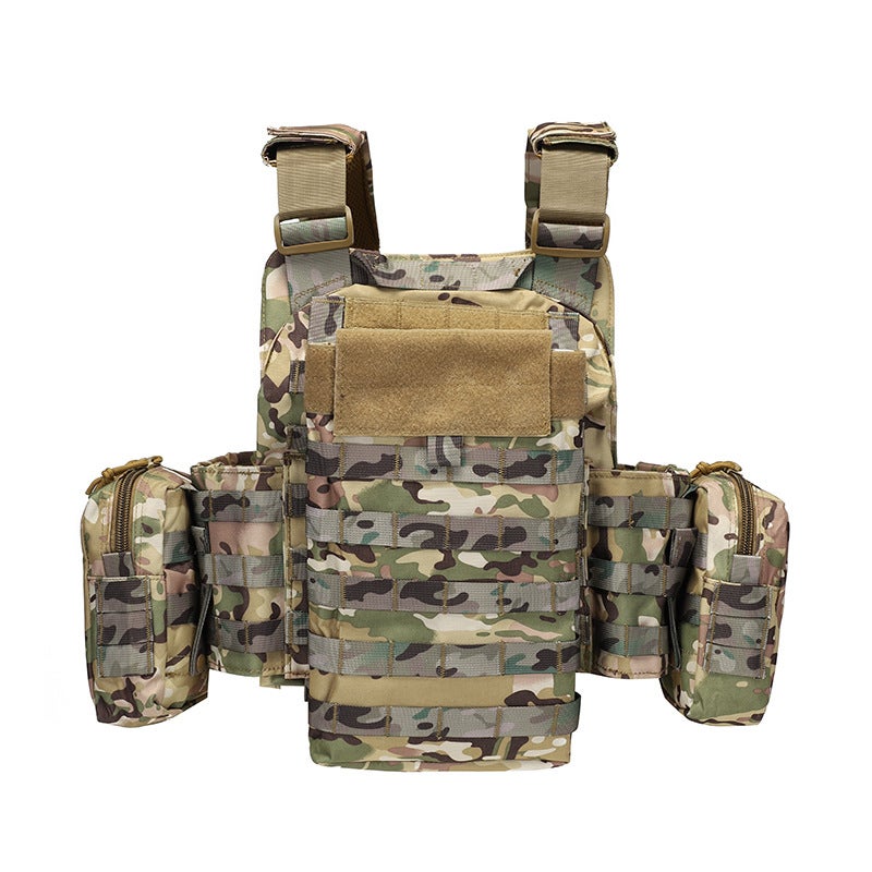 Camouflage Multi-Functional Tactical Vest Waterproof Oxford Outdoor Vest for Men and Women - Image 4