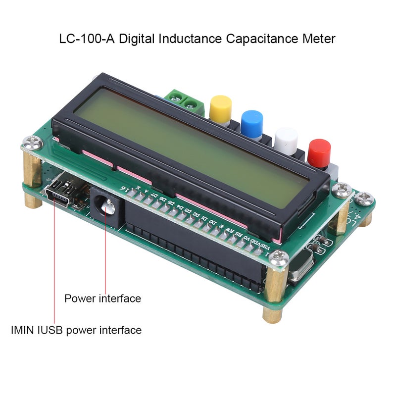 قياس سعة الكهربائية LC-100-A رقمي عالدقة مكونات إلكترونية واجهة USB صغيرة - Image 3