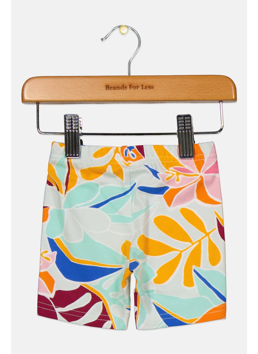 carter's Toddlers Girl Floral Pattern Short, Orange Combo  - Image 2