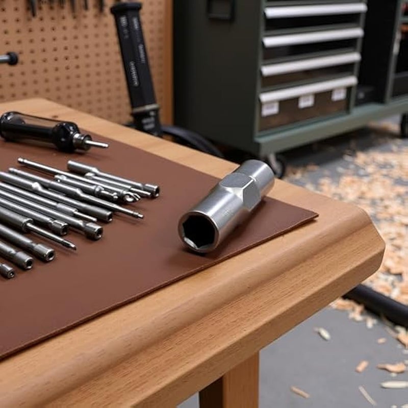 محول لقم مفك براغي 6.35 ملم 1/4 انش الى حامل سداسي 4 ملم، ملحقات مفك براغي مطلية بالنيكل من كالسجكسبراي - Image 3