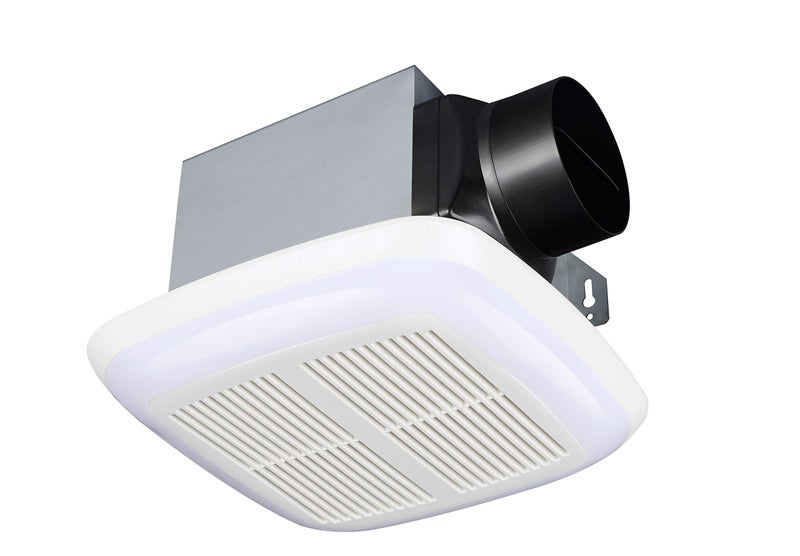 Tech Drive VeryQuiet 80 CFM 15 Sone No Attic access Needed Installation Bathroom Ventilation and Exhaust Fan With LED light 4000K 800LM 80CFMCeiling Mounted FanEasy to Install