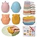 AMCHSURI Baby Bath Toys 16 Pack EasyClean Squeezable Silicone Bath Toys for Babies 612 Months Mold Free Bath Toys Toddlers 24 Bathtub Water Pool Toys - Image 2