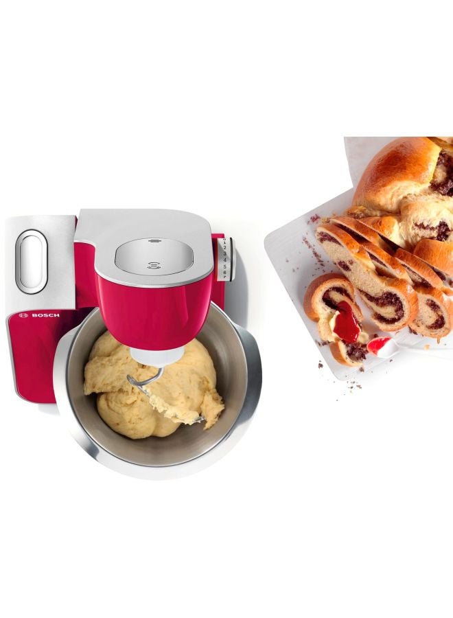 BOSCH Kitchen Machine Food Mixer 4 l 1000 W MUM58420 Clear/Red/White/Silver 3.9 L 1000 W MUM58420 Red/Silver - Image 3