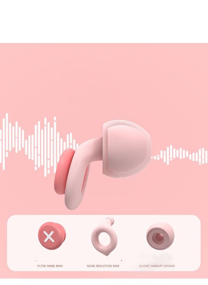 Generic Noise reduction earplugs– Super Soft, Reusable Hearing Protection in Flexible Silicone for Sleep, Noise Sensitivity - 10 Ear Tips  - Image 2