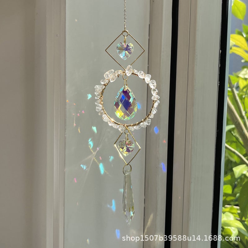 Sale Suncatcher Suncatcher Light And Shadow Wind Bell Pendant Natural Gravel Crystal Suncatcher - Image 3