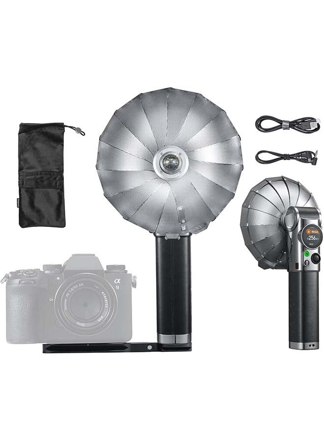 Godox Lux Master TTL Retro Camera Flash - Touchscreen Control, 6000K±300k CCT, GN25 460 Full Power, S1/S2 Optical Control, Type-C Charging, for Canon for Nikon for Sony Cameras and Others  - Image 1