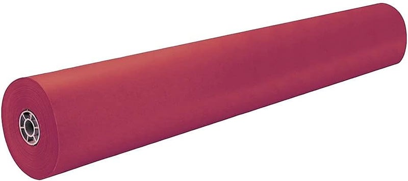 Pacon Rainbow Lightweight Duo-Finish Kraft Paper Roll, 3-Feet by 1000-Feet, Scarlet (63030) - Image 3