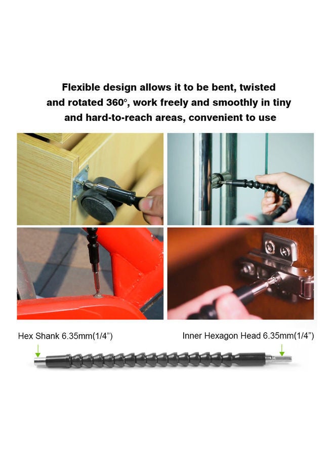 NIBEMINENT Flexible Soft Shaft For Power Drills Black 15.00X7.00X15.00cm  - Image 4