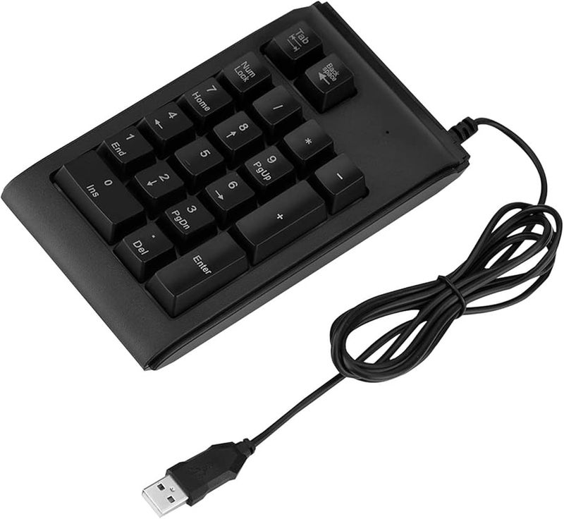 19 مفتاح لوحة مفاتيح رقمية USB، لوحة أرقام ميكانيكية صغيرة محمولة مع إضاءة تنفس بثلاثة ألوان، تعمل بتوصيل وتشغيل فوري - Image 1