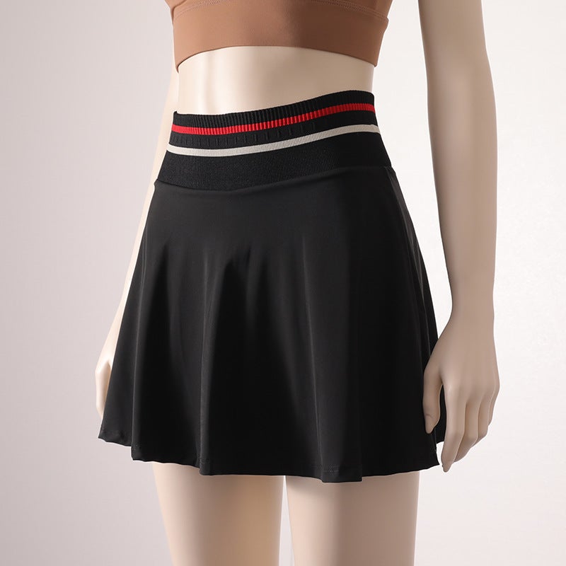 Generic Quick-dry Tennis Skirt for Women Black 