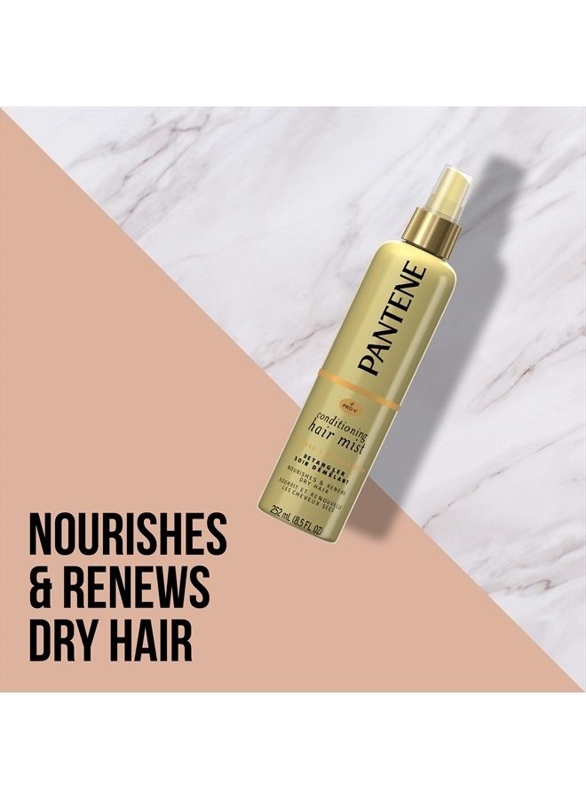 Pantene Pro-V Nutrient Boost Moisture Conditioning Mist Nourishing and Renewing Detangler, 8.5 fl oz - Image 3