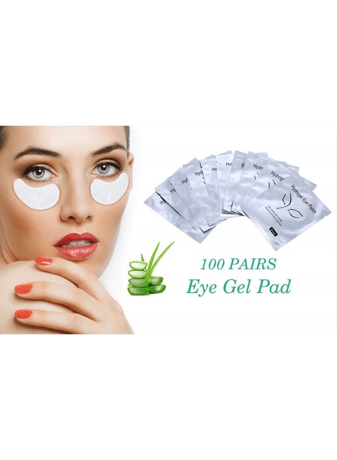 Voncasen طقم 100 زوج، لاصقات تحت العين، لاصقات جل مريحة وباردة لتمديد الرموش، أداة تجميل قناع العين - Image 3