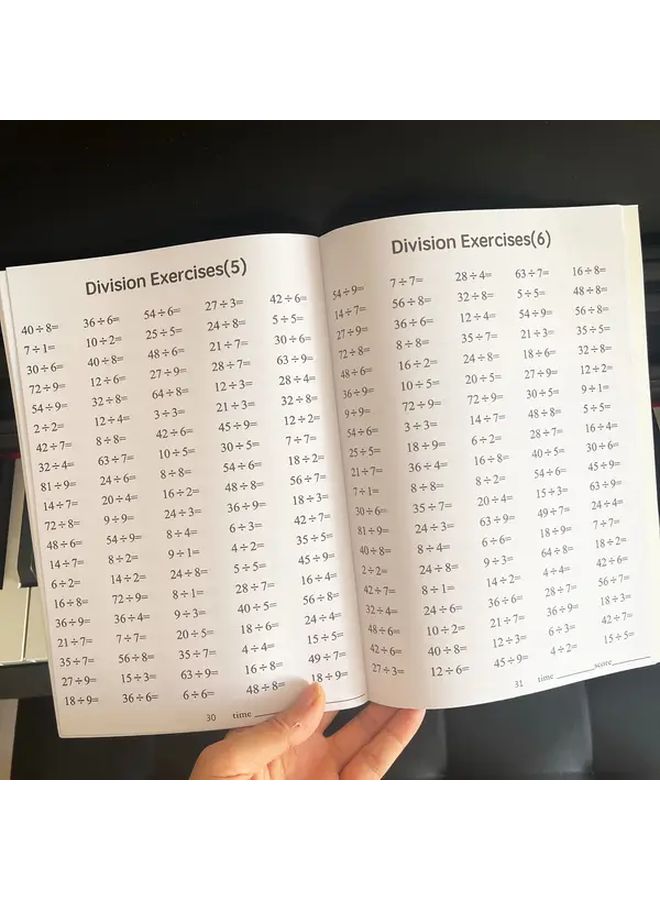 Math Workbook 48 Pages Multiplication Division Times Tables Critical Thinking Exercises Kids Elementary Grade - Image 3