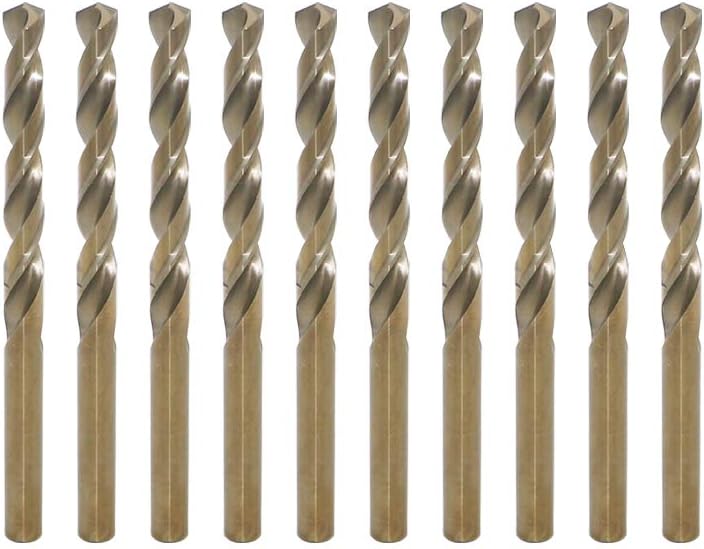 LingGan 10pcs 1.2mm M35 Cobalt Steel Heat Resistant Twist Drill Bit Set with Straight Shank for Hard Metals - Image 1