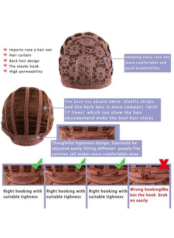 NIBEMINENT Full Cover Bang Wig WBF81220031_H Brown 28x15x5cm - Image 4