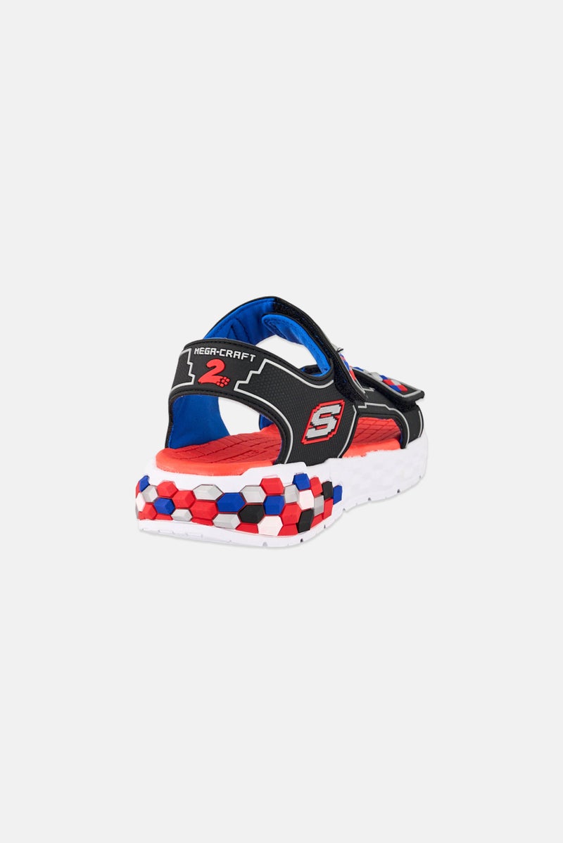 SKECHERS Kids Boy Mega Splash 2,0 Velcro Closure Outdoor Sandals, Multicolor - Image 3