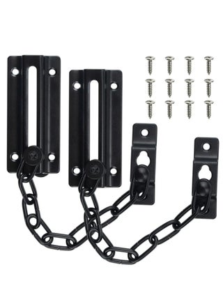 Door Chain Lock, 2 Pack Chain Door Guard with Lock, Stainless Steel Door Latch with 12 Screws, Thickened Sturdy Door Latches Lock for Inside Door, Front Door, Pets Kids Safety - pzsku/ZD3A287E19294441CFB37Z/45/_/1694661138/6f09abb2-de60-41f1-929c-6b669782a1f5