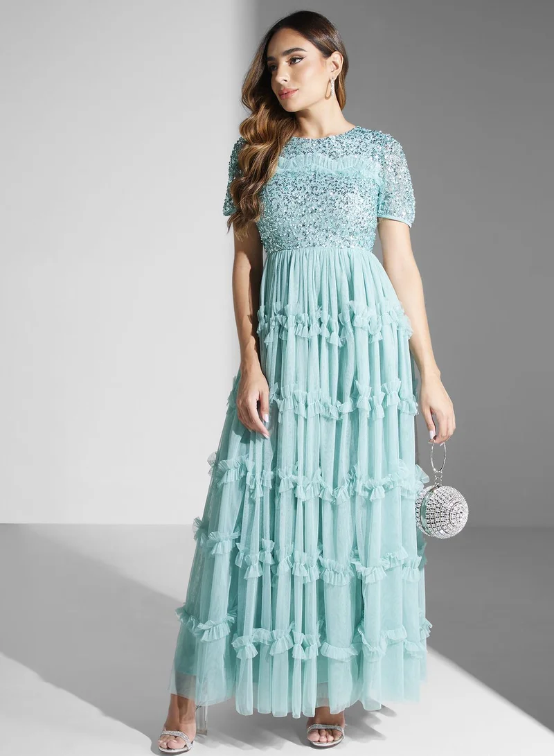 Maya Sequin Bodice Maxi Dress