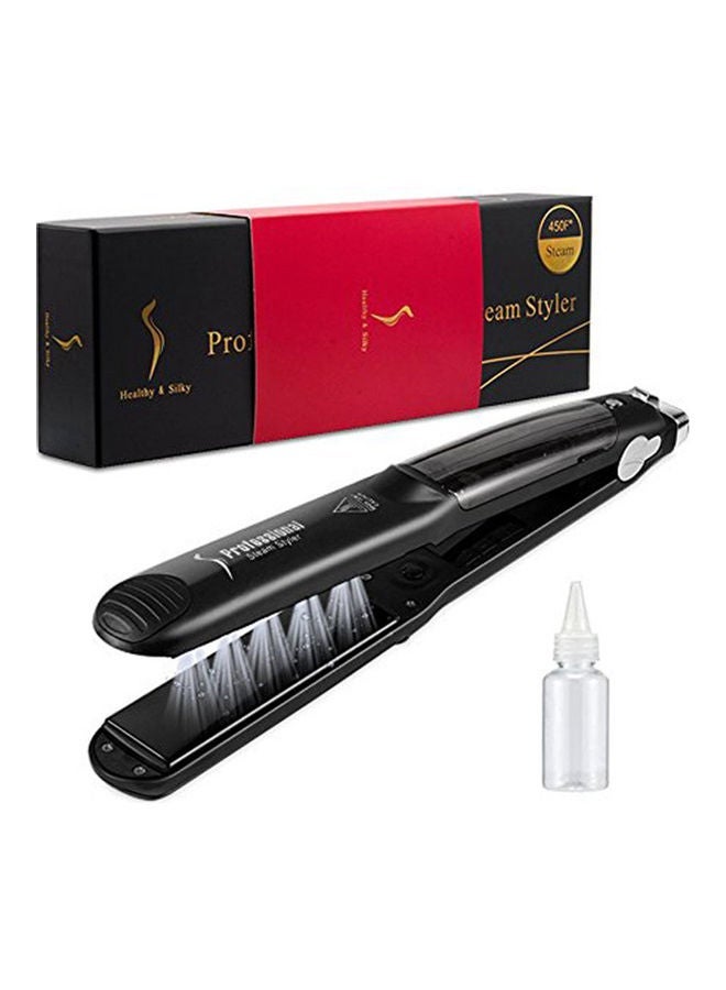 NIBEMINENT 450f Professional Multi-function Ceramic Spray Steam Hair Straightener Black 36.0x13.5x6cm - Image 1