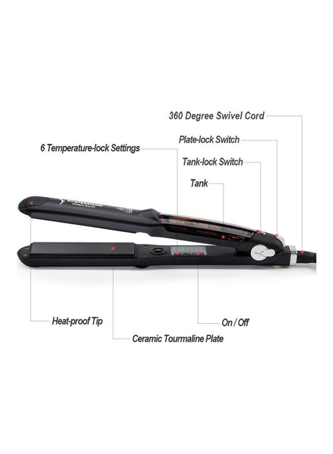 NIBEMINENT 450f Professional Multi-function Ceramic Spray Steam Hair Straightener Black 36.0x13.5x6cm - Image 2