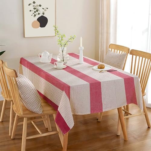 COMFORT WEAVE 100% Cotton Yarn-Dyed Multicolor Checks with 6 Seater Tablecloth, Sized 140cm Width and 202 cm Length, Pack of 1 Piece - Image 1